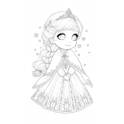 20+ Trang Tô Màu công chúa Elsa Đẹp lung linh cho bé