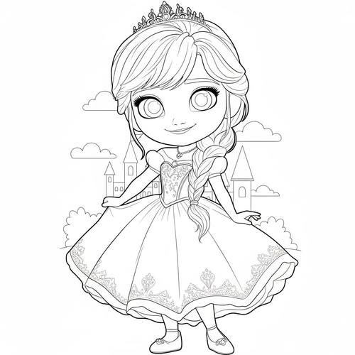 20+ Trang Tô Màu công chúa Elsa Đẹp lung linh cho bé