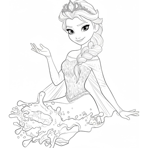 20+ Trang Tô Màu công chúa Elsa Đẹp lung linh cho bé