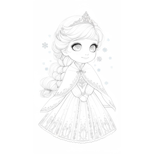20+ Trang Tô Màu công chúa Elsa Đẹp lung linh cho bé