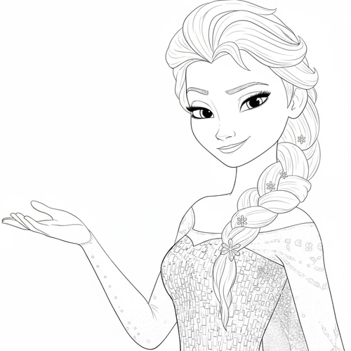 20+ Trang Tô Màu công chúa Elsa Đẹp lung linh cho bé