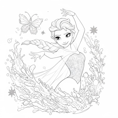 20+ Trang Tô Màu công chúa Elsa Đẹp lung linh cho bé