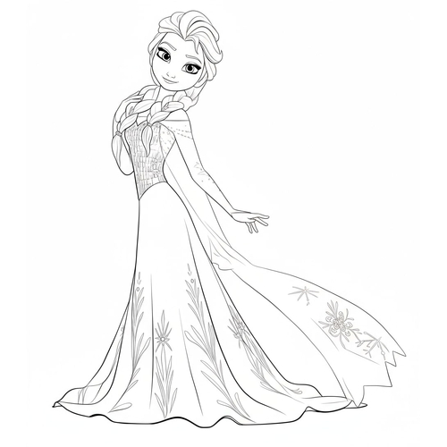 20+ Trang Tô Màu công chúa Elsa Đẹp lung linh cho bé