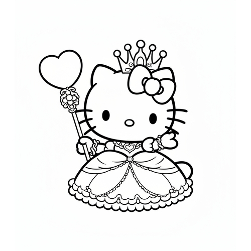 21+ Tranh Tô Màu Hello Kitty Đáng Yêu bé cực thích