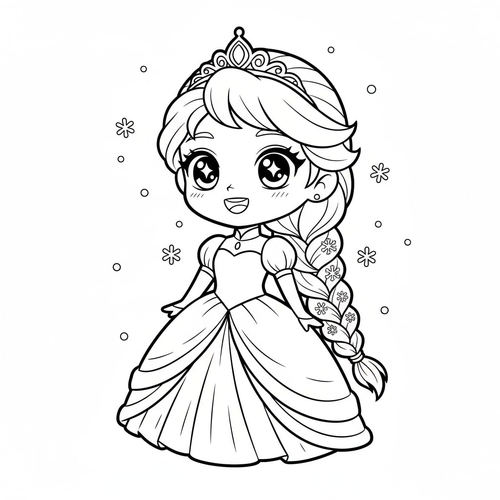 20+ Trang Tô Màu công chúa Elsa Đẹp lung linh cho bé