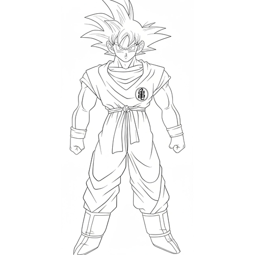 22+ Tranh Tô Màu Songoku Siêu Ngầu – In Hình Goku Cho Bé Tập Tô Miễn Phí