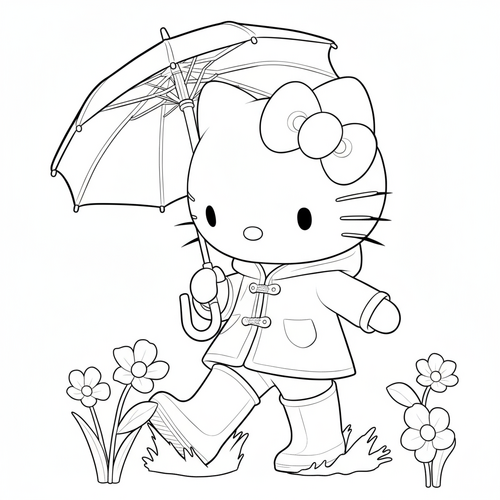 21+ Tranh Tô Màu Hello Kitty Đáng Yêu bé cực thích