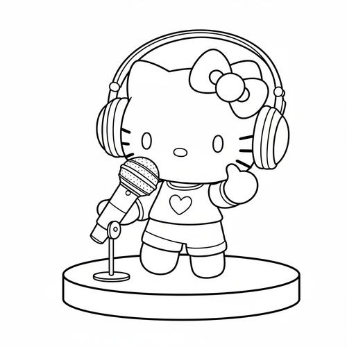 21+ Tranh Tô Màu Hello Kitty Đáng Yêu bé cực thích