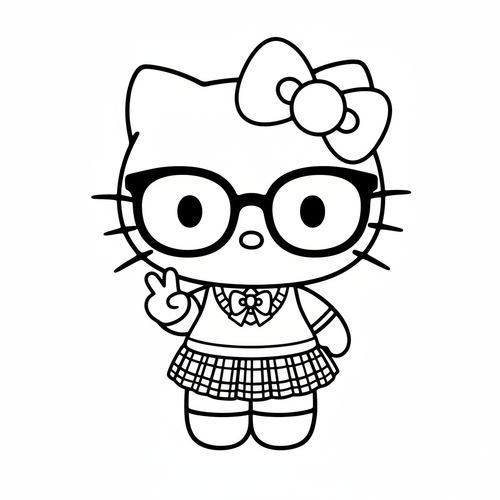 21+ Tranh Tô Màu Hello Kitty Đáng Yêu bé cực thích