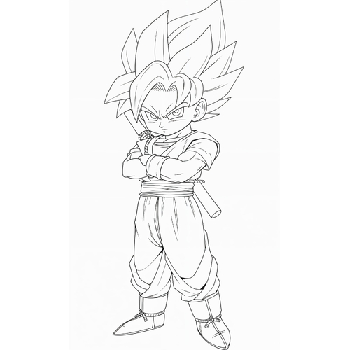 22+ Tranh Tô Màu Songoku Siêu Ngầu – In Hình Goku Cho Bé Tập Tô Miễn Phí