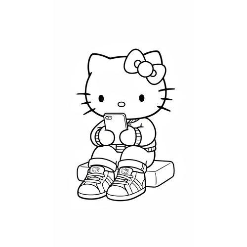 21+ Tranh Tô Màu Hello Kitty Đáng Yêu bé cực thích