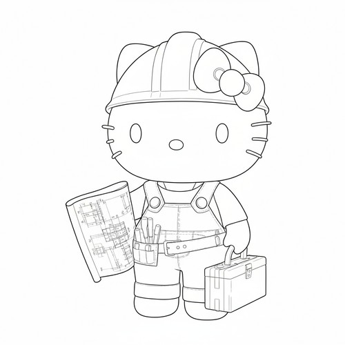 21+ Tranh Tô Màu Hello Kitty Đáng Yêu bé cực thích