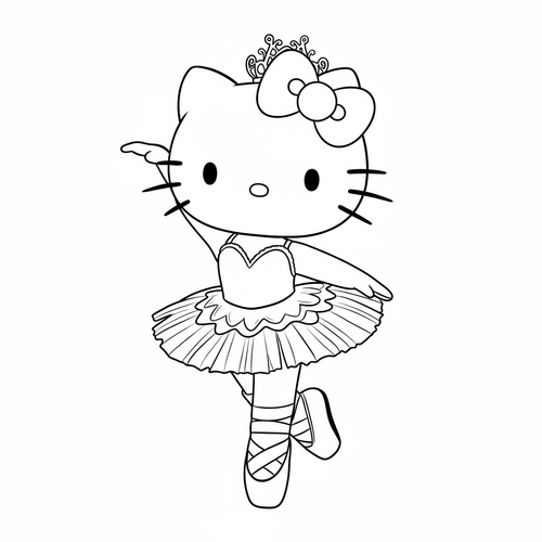 21+ Tranh Tô Màu Hello Kitty Đáng Yêu bé cực thích