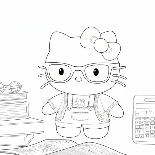 21+ Tranh Tô Màu Hello Kitty Đáng Yêu bé cực thích