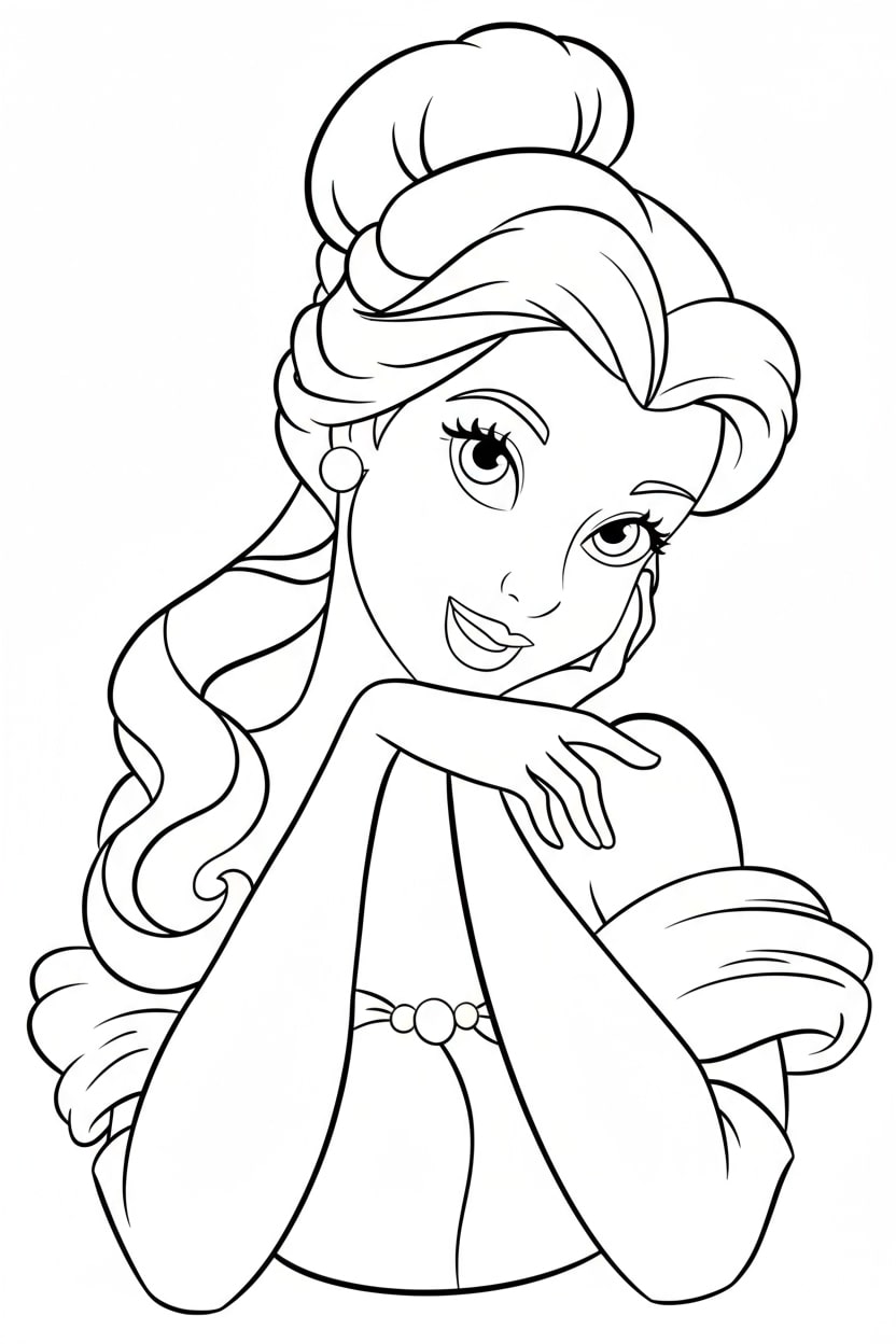 Tô Màu Công Chúa Disney xinh đẹp – Bộ Tranh Cổ Tích Lung Linh Cho Bé Gái
