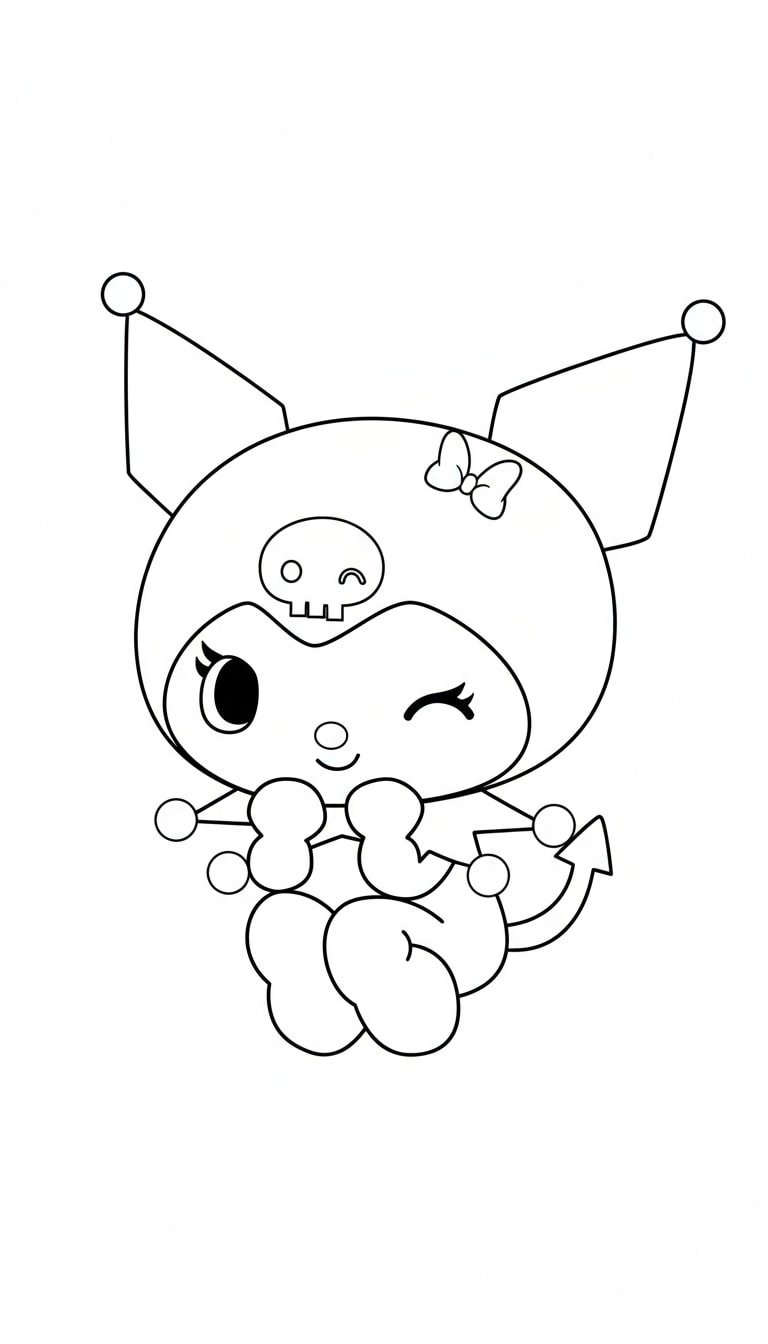 Kuromi nháy mắt đáng yêu