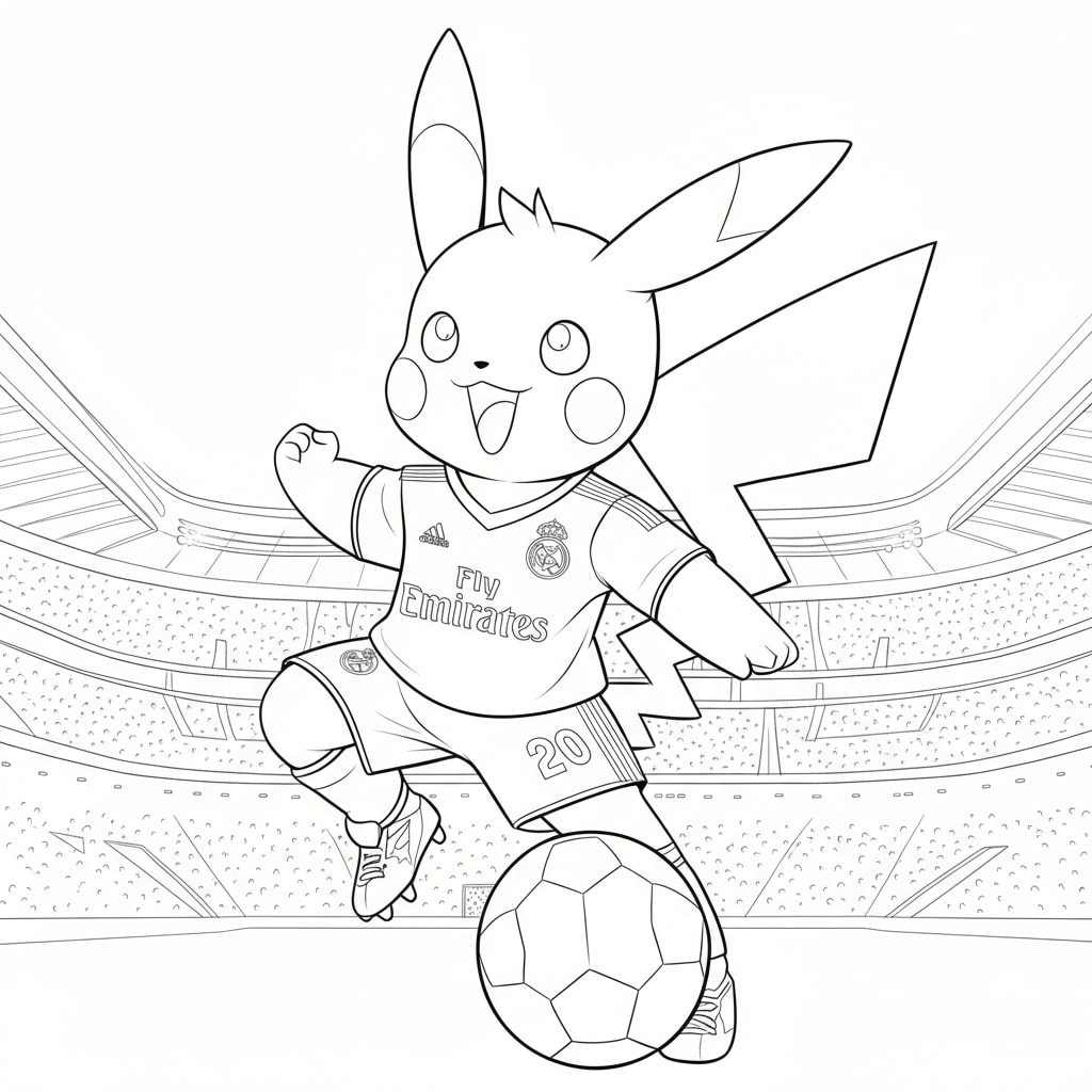 Pikachu chơi bóng đá cực sung