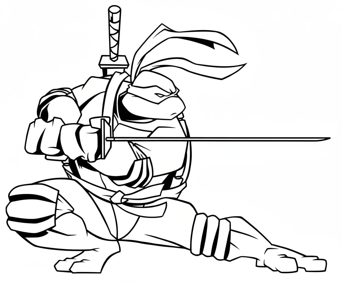 Tô Màu Ninja Rùa – Bộ Tranh Siêu Anh Hùng Vui Nhộn Cho Bé Trai