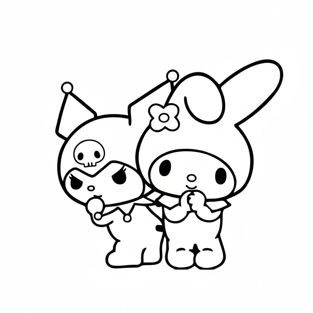 My Melody và Kuromi cùng chơi đùa
