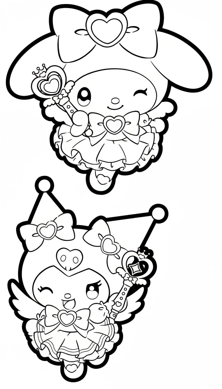 My Melody và bạn Kuromi cùng chơi