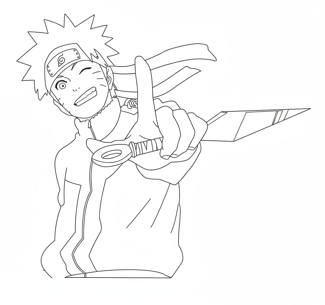 Naruto tự tin giơ nắm đấm