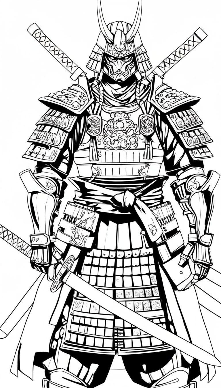 Ninja Samurai mặc giáp toàn thân