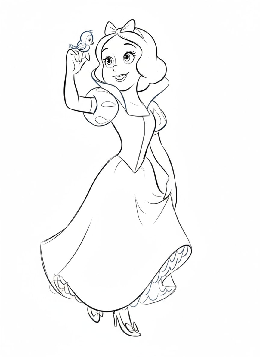 Bạch Tuyết vẫy tay chào