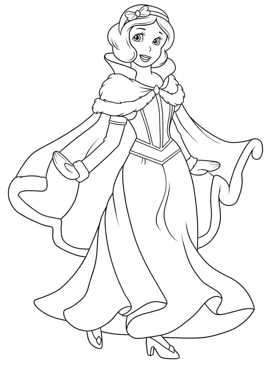 299+ Hình Tô Màu Bạch Tuyết – Câu Chuyện Cổ Tích Bằng Sắc Màu Của Bé