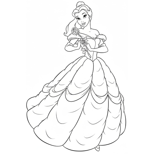 Tô Màu Công Chúa Disney xinh đẹp – Bộ Tranh Cổ Tích Lung Linh Cho Bé Gái
