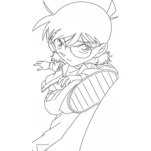 Tranh Tô Màu Conan Thám Tử Lừng Danh – Bé Trai Thông Minh sẽ thích