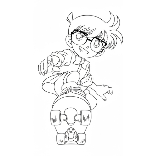 Tranh Tô Màu Conan Thám Tử Lừng Danh – Bé Trai Thông Minh sẽ thích