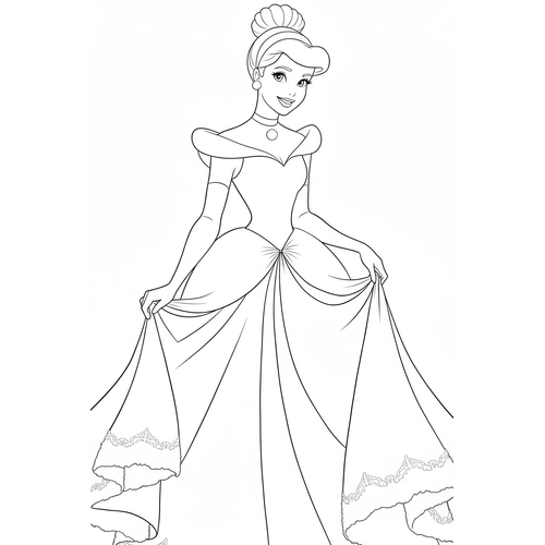 Tô Màu Công Chúa Disney xinh đẹp – Bộ Tranh Cổ Tích Lung Linh Cho Bé Gái