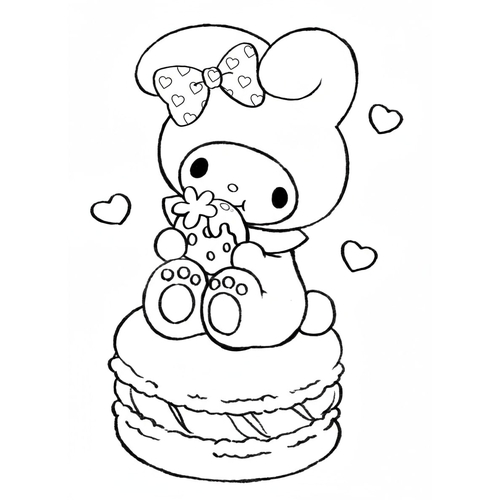 199+ Tranh Tô Màu My Melody 2025 cực Dễ Thương Cho Bé Gái