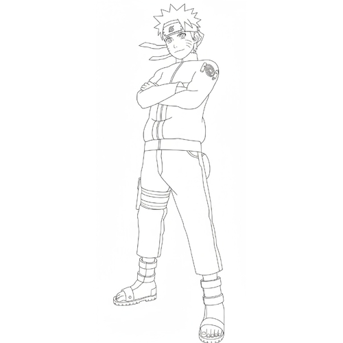 Tranh Tô Màu Naruto Lục Đạo – Naruto Cửu Vĩ Đẹp Ngầu Cho Bé Trai