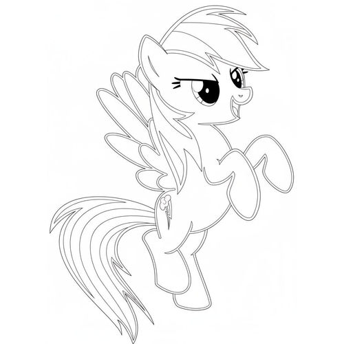 Bộ sưu tập Tô Màu Pony Dễ Thương 2025 Cho Bé Gái tô màu