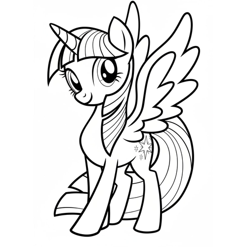 Bộ sưu tập Tô Màu Pony Dễ Thương 2025 Cho Bé Gái tô màu