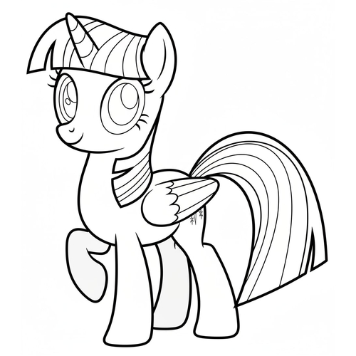 Bộ sưu tập Tô Màu Pony Dễ Thương 2025 Cho Bé Gái tô màu