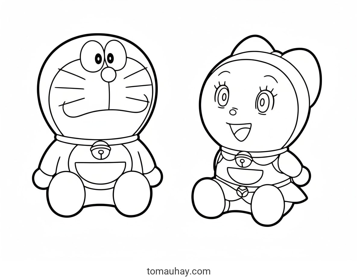 Tranh Tô Màu Doremi Cho Bé - Hình Tô Màu Năm 2026 11