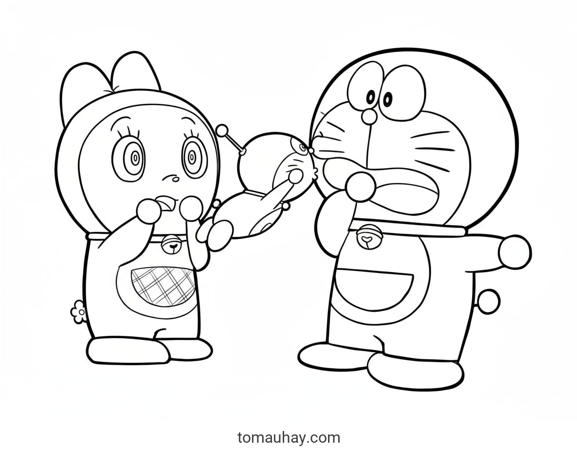 Tranh Tô Màu Doremi Cho Bé - Hình Tô Màu Năm 2026 13
