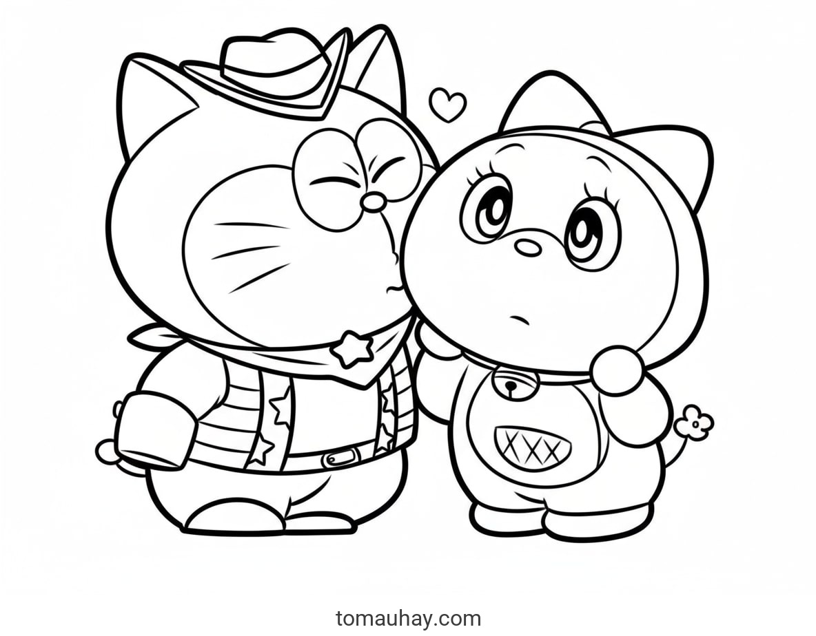 Tranh Tô Màu Doremi Cho Bé - Hình Tô Màu Năm 2026 15