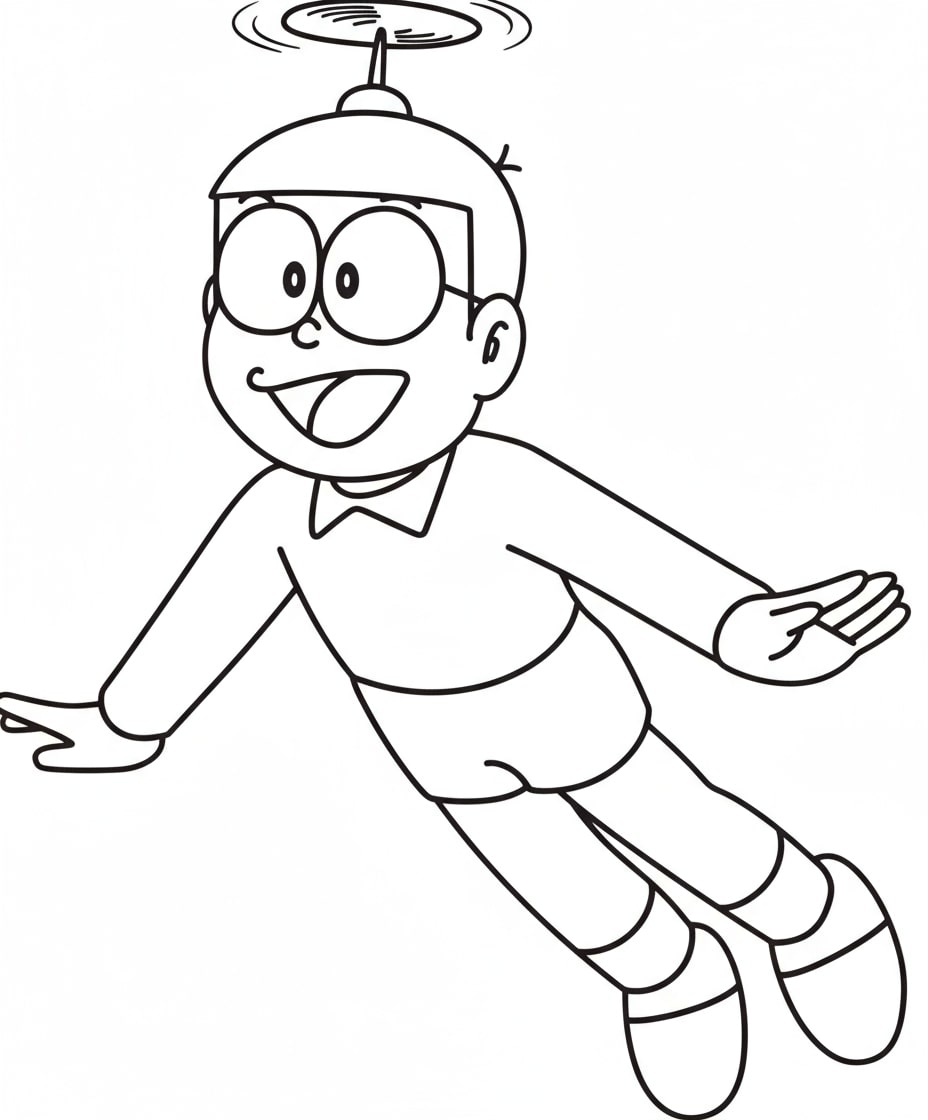 22+ Tranh Tô Màu Nobita 2025 cực dễ Thương cho Bé Tập Tô