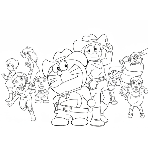 26+ Tranh Tô Màu Doremon Và Các Bạn – Bộ Hình Dễ Thương Cho Bé Học Tô