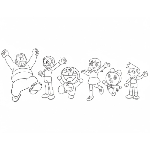 26+ Tranh Tô Màu Doremon Và Các Bạn – Bộ Hình Dễ Thương Cho Bé Học Tô