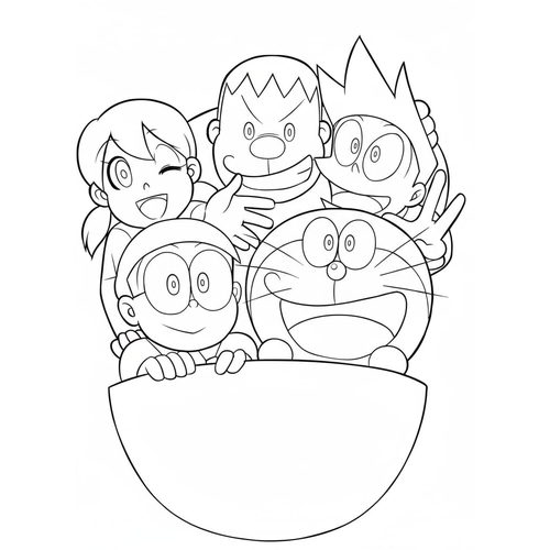 26+ Tranh Tô Màu Doremon Và Các Bạn – Bộ Hình Dễ Thương Cho Bé Học Tô