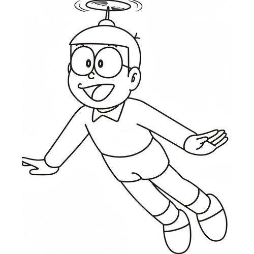 22+ Tranh Tô Màu Nobita 2025 cực dễ Thương cho Bé Tập Tô