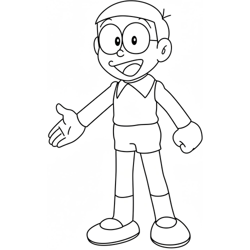 22+ Tranh Tô Màu Nobita 2025 cực dễ Thương cho Bé Tập Tô