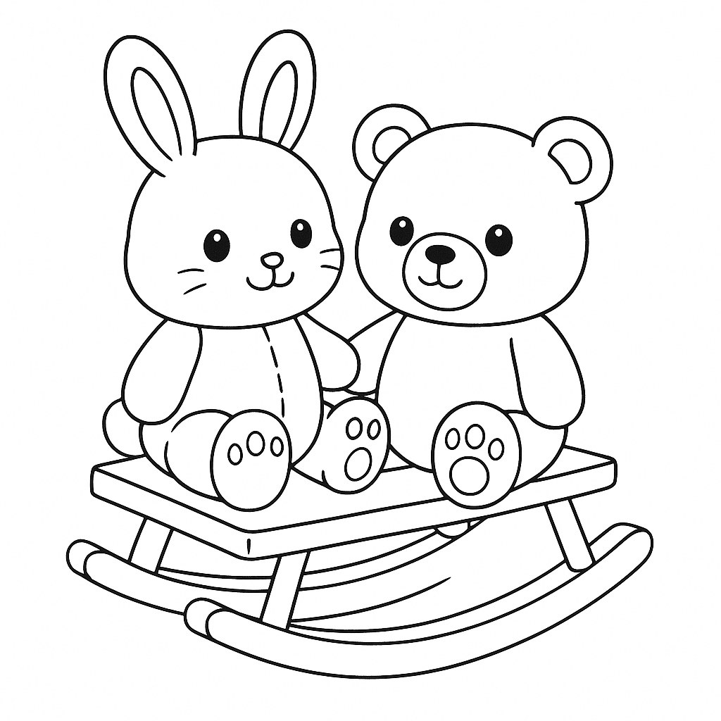 Bập bênh thú nhồi bông