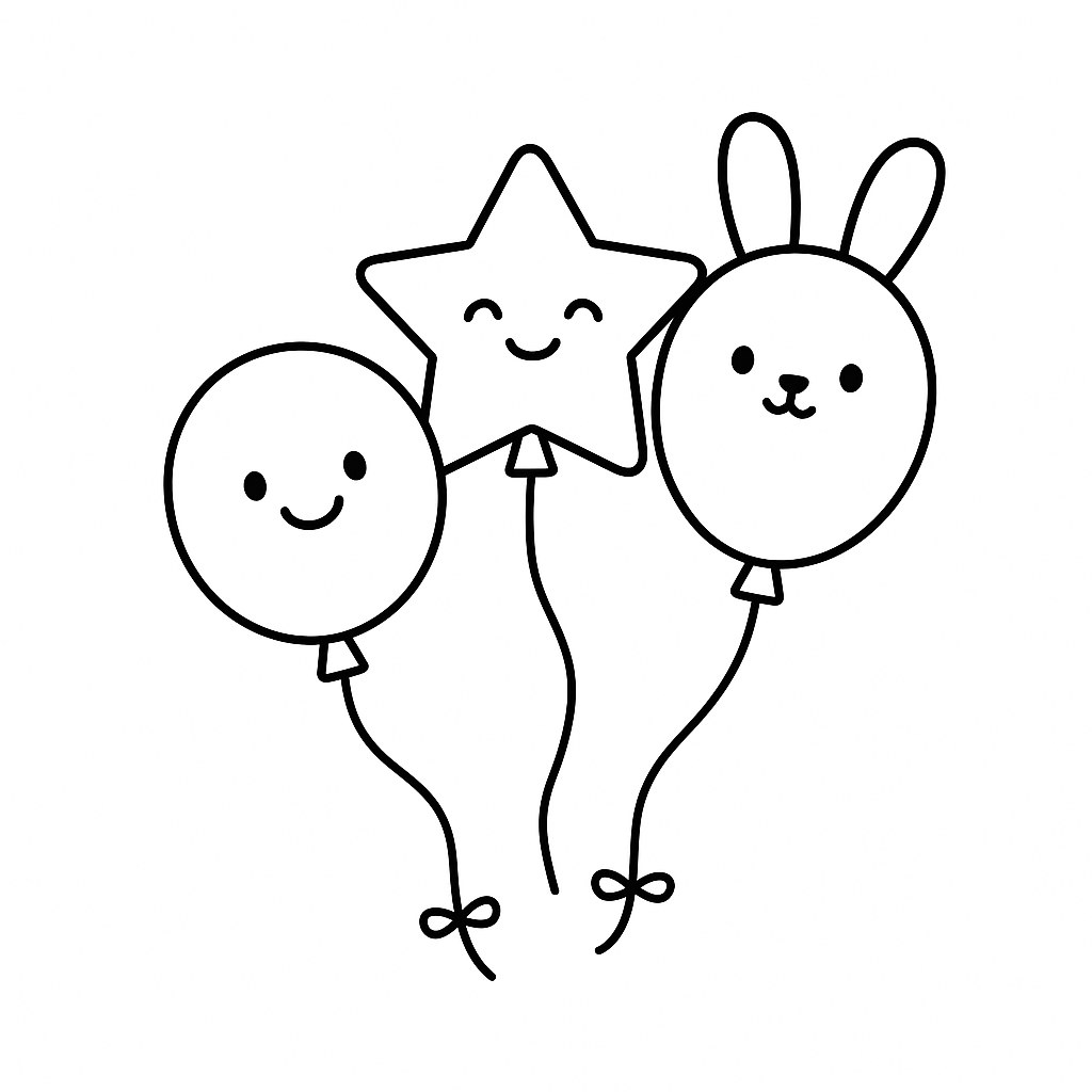 Bóng bay hoạt hình dễ thương