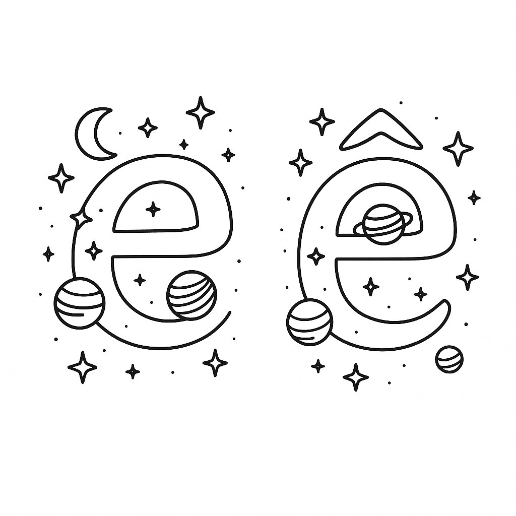 Chữ cái e ê vũ trụ