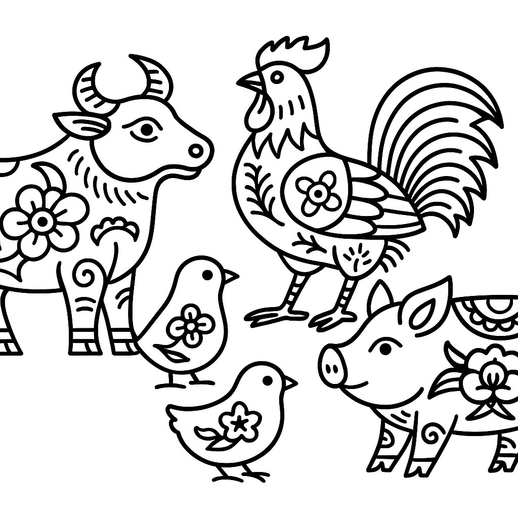 Động vật phong cách dân gian Việt Nam